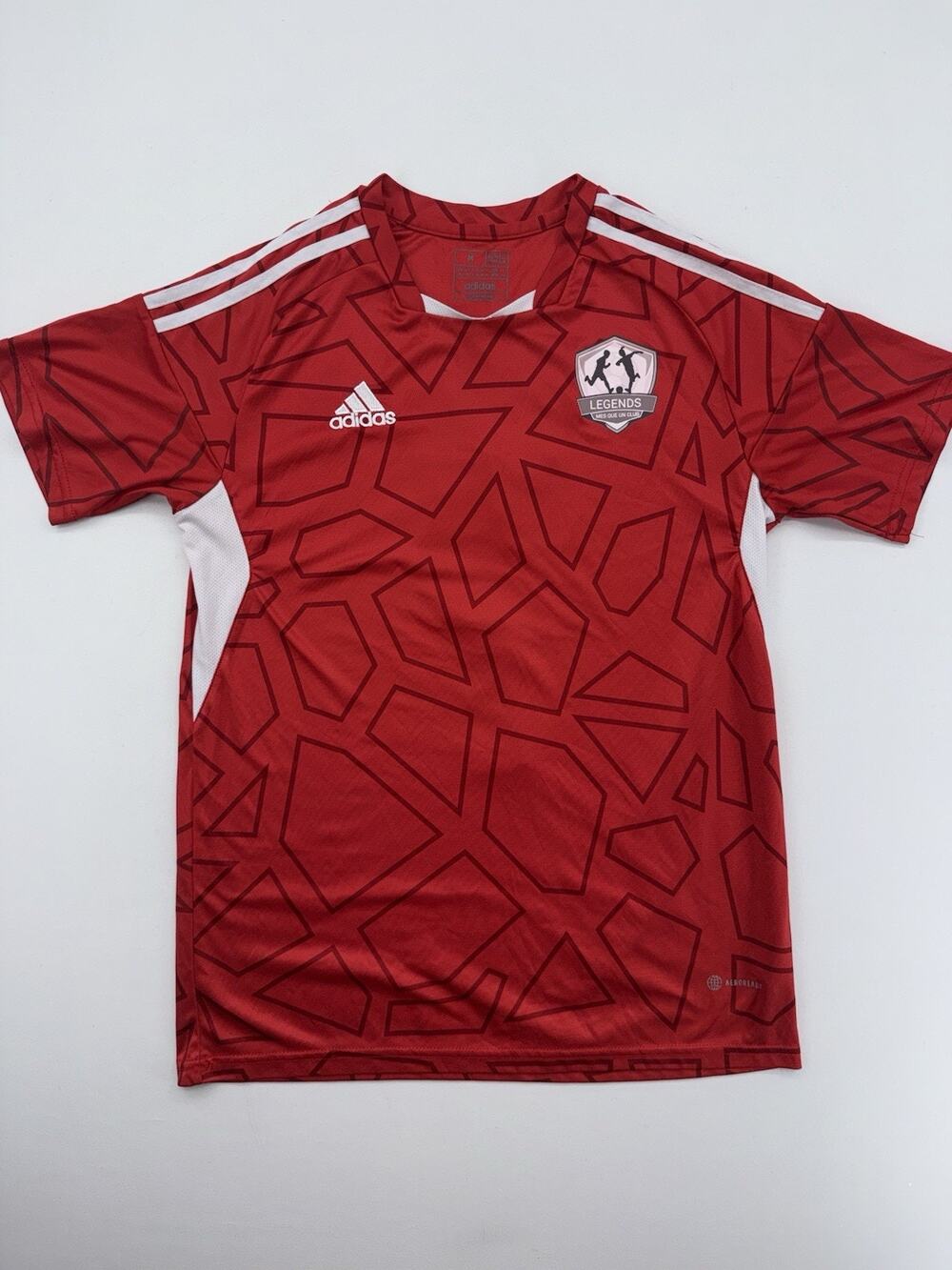 Adidas Aeroready Mens Medium Red Soccer Jersey Futbol